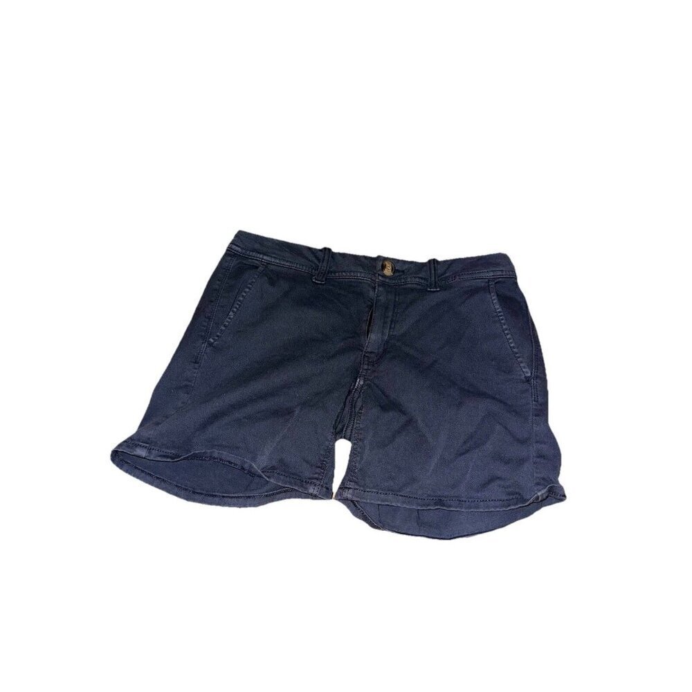 American Eagle Super Stretchy Midi Dark Blue Shorts Size 2